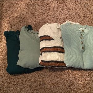 American eagle and aerie sweater/sweatshirt bundle
